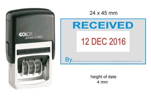 Colop S260/L1 Dater Stamp - RECEIVED