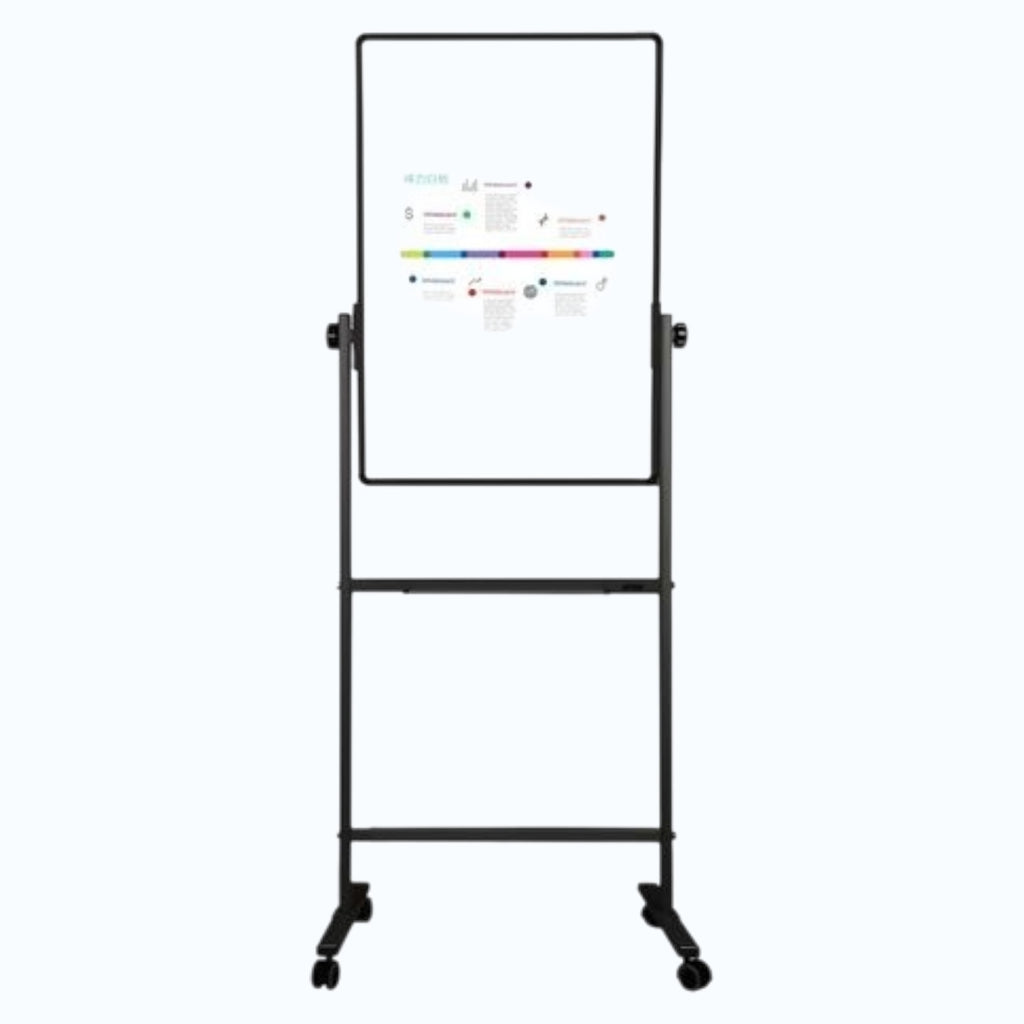 Deli 7881 (60 x 90 cm) Revolving Double Sided Magnetic Whiteboard