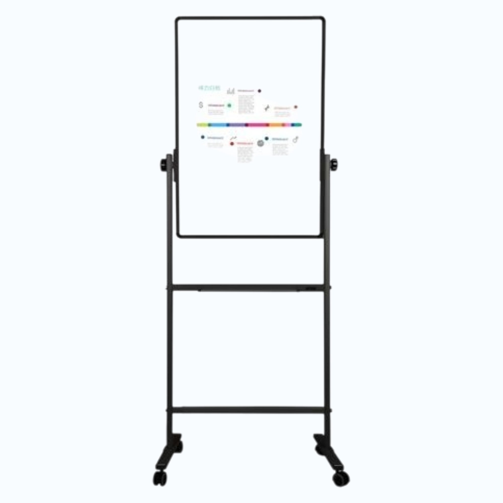 Deli 7881 (60 x 90 cm) Revolving Double Sided Magnetic Whiteboard