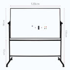 Deli 7882 (90 x 120 cm) Revolving Double Sided Magnetic Whiteboard