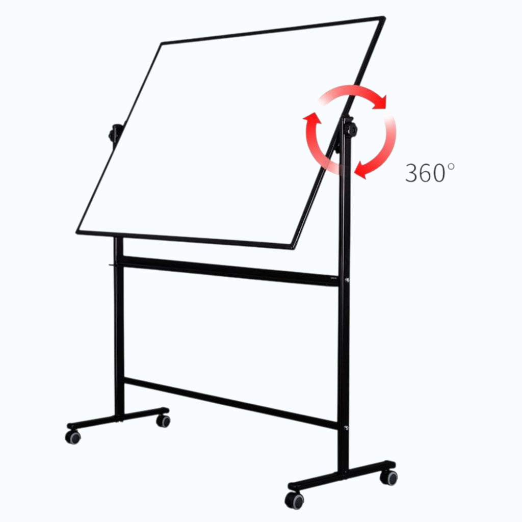 Deli 7882 (90 x 120 cm) Revolving Double Sided Magnetic Whiteboard