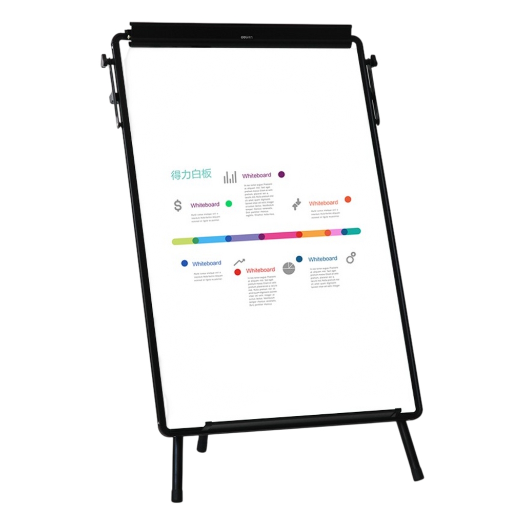 Deli 7892 Adjustable Tripod Flipchart Easel 60x90cm