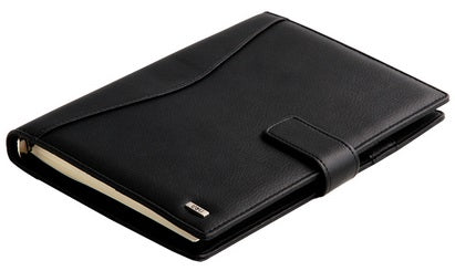 Deli 3164 PU Leather Executive Organizer A5 - Black