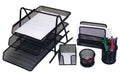 Mesh Office Desk Stationery Set - 5 Piece