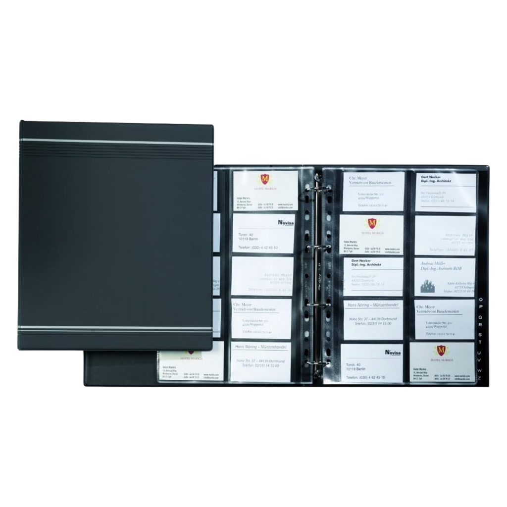 Durable 2388 Visifix Desk Business Card Album - 400 Cards Capacity