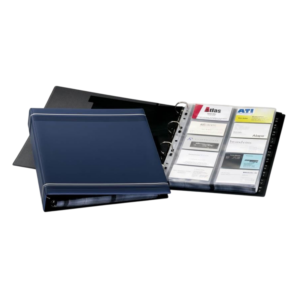 Durable 2388 Visifix Desk Business Card Album - 400 Cards Capacity