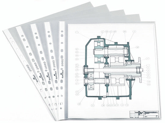 Durable 2660 Punched Pocket Standard A4 Pack of 100