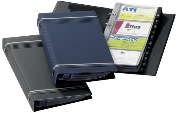 Durable 2385 Visifix Business Card Album - 200 Cards Capacity