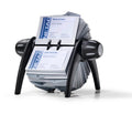Durable 2417 Visifix Flip Desk Business Card Index - 400 Cards Capacity
