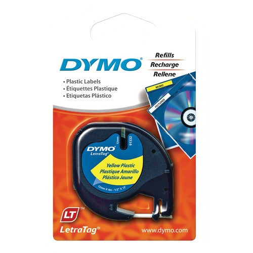 Dymo LetraTag 12mm Plastic Label Tape
