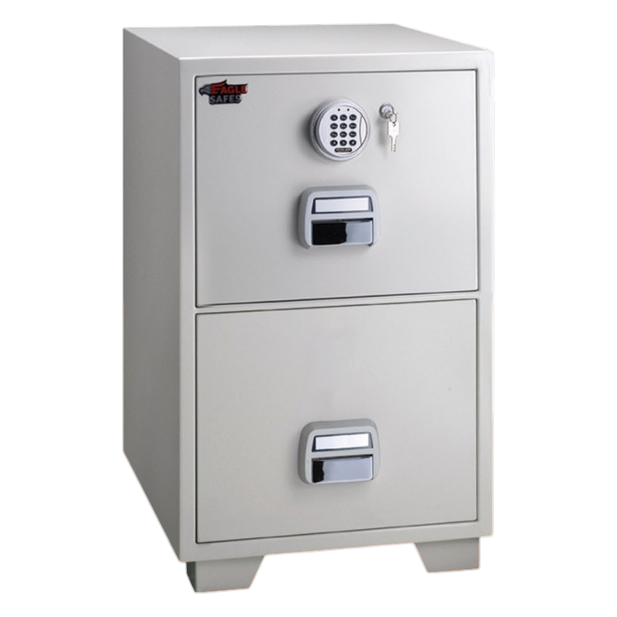 Eagle Safes SF-680-2EKX 2-Drawer Fire Resistant Filing Cabinet – Digital & Key Lock