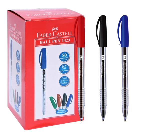 Faber-Castell 1423 0.7mm Ball Pen - Pack of 50