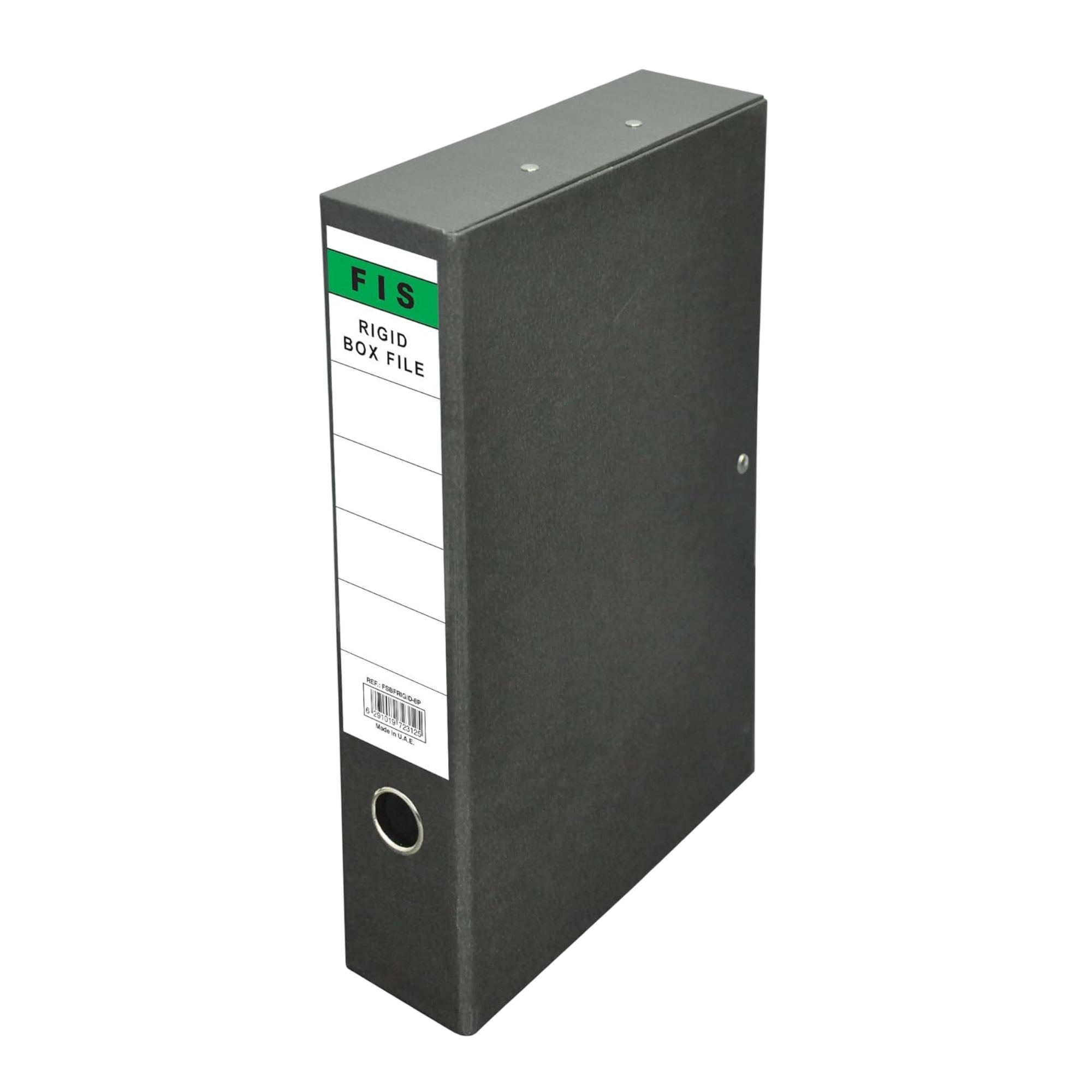 FIS Rigid Closed Box File - 80 mm - Foolscap