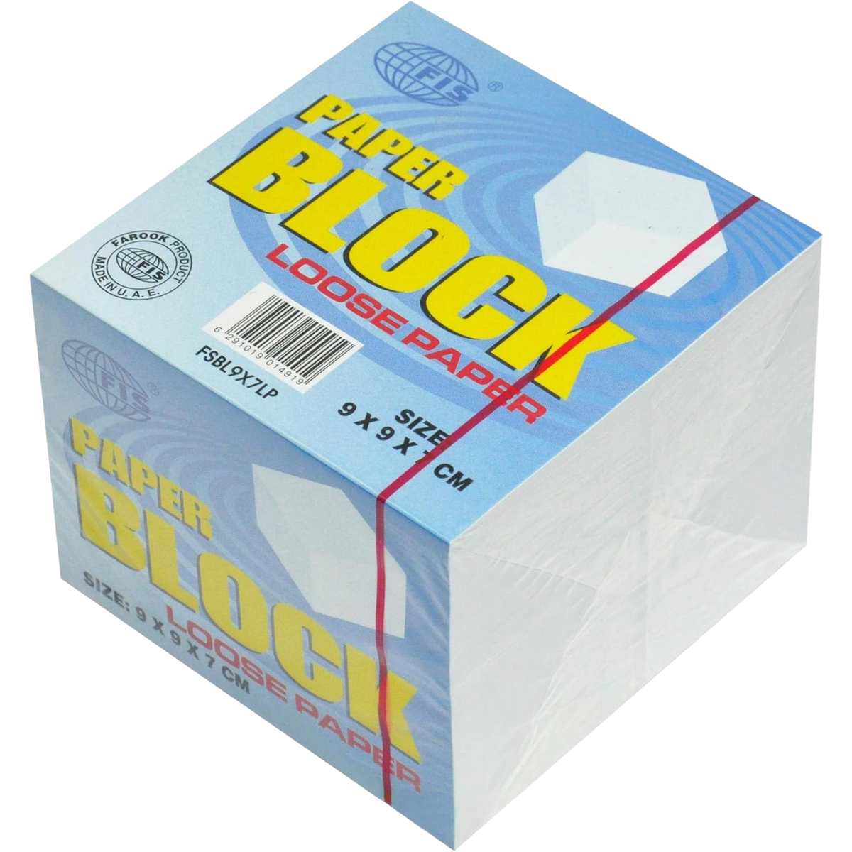 FIS Memo Paper Block White - 9x7 cm