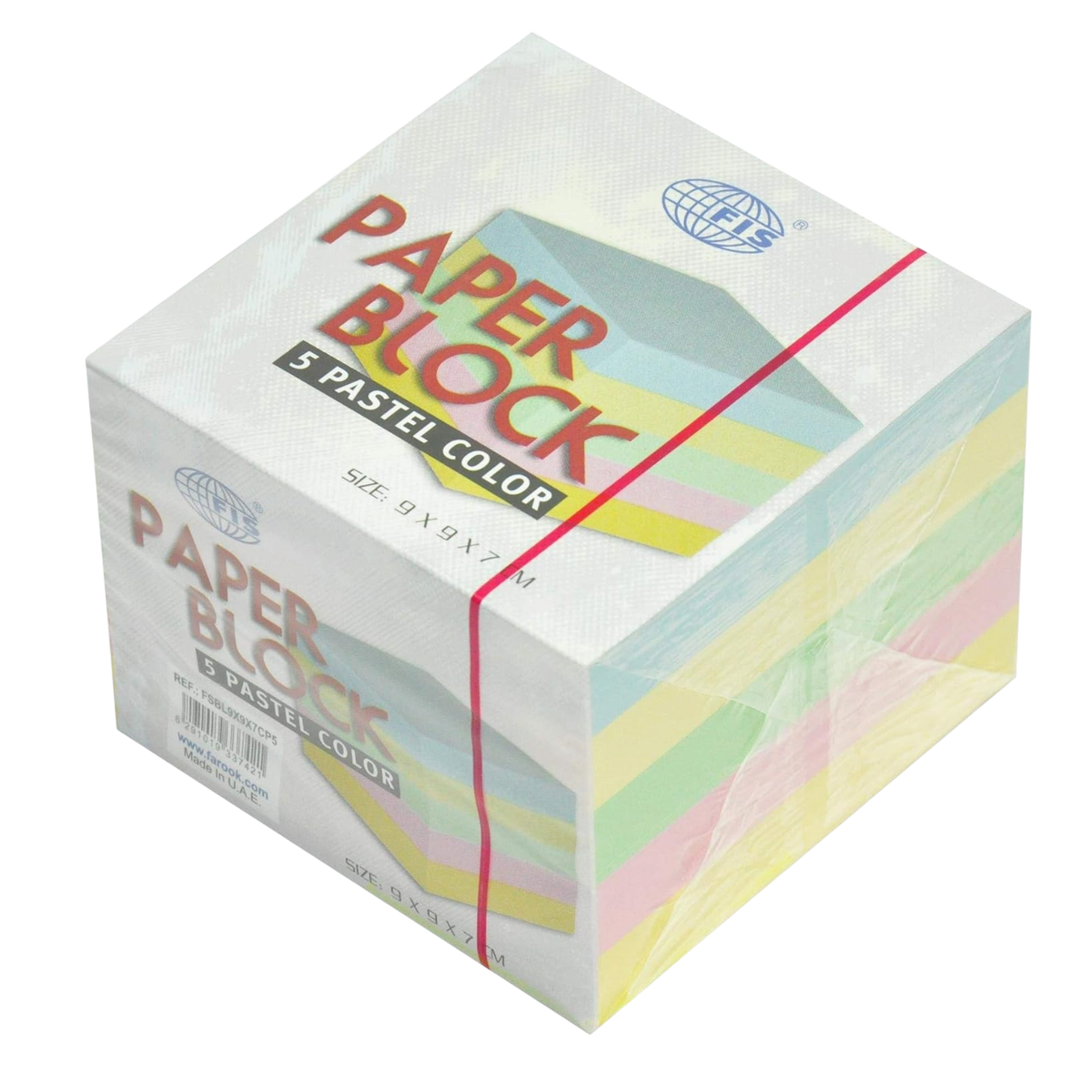 FIS Memo Paper Block Assorted Pastel Colors