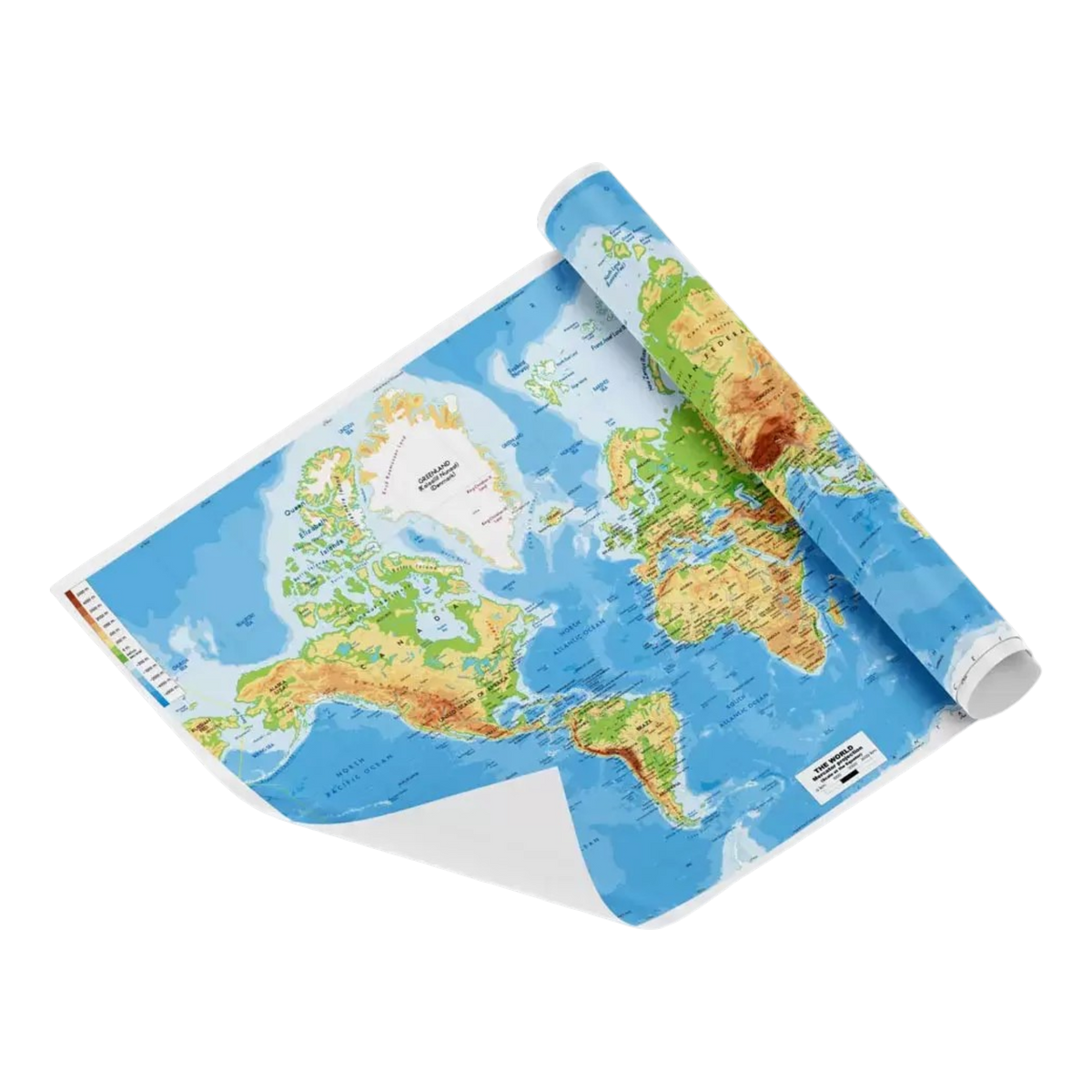 FIS Laminated World Map Poster - 70x100 cm