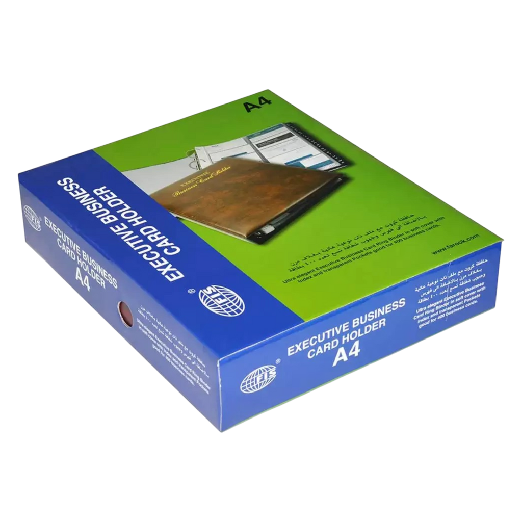 FIS A4 Business Card Holder - 400 Cards Capacity