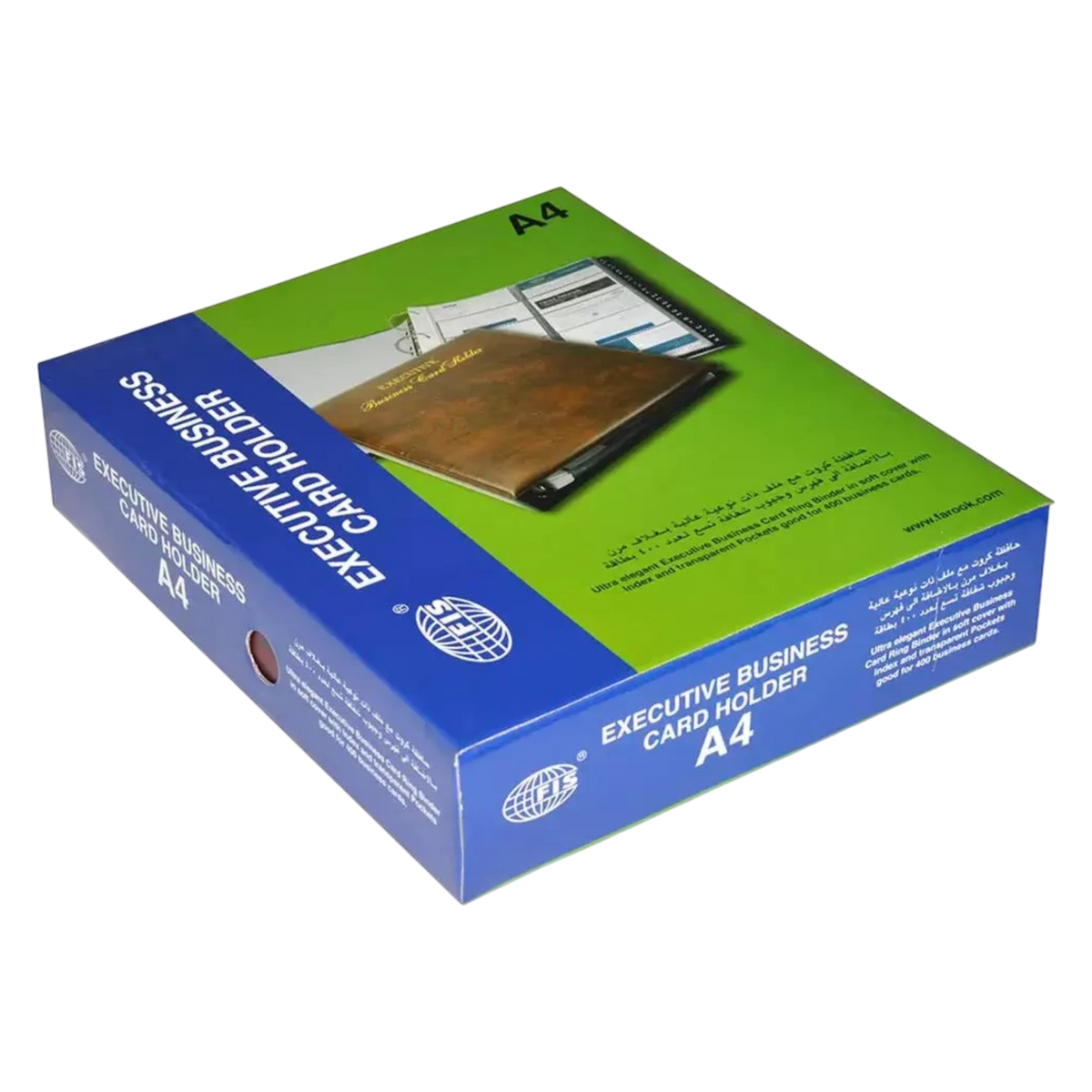 FIS A4 Business Card Holder - 400 Cards Capacity
