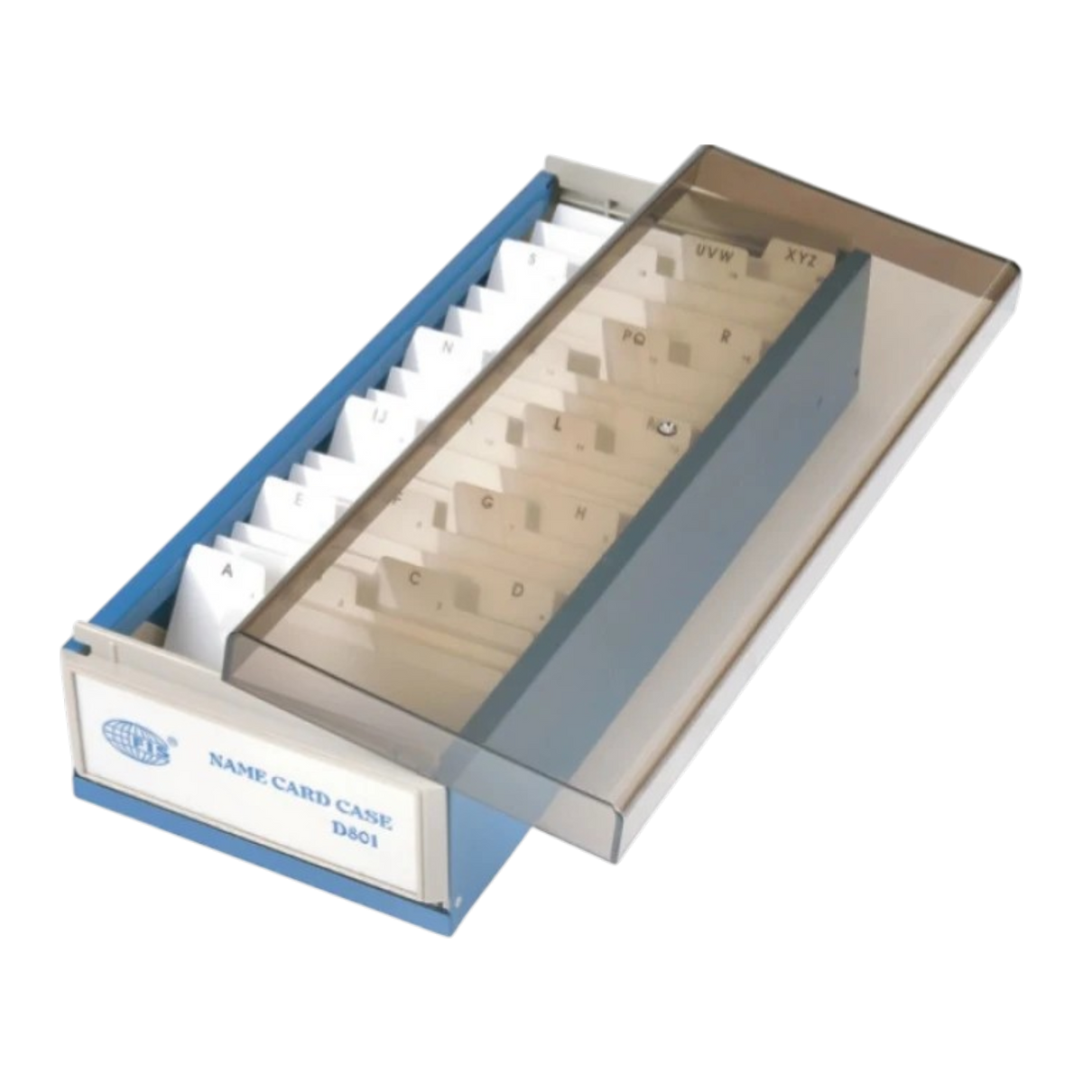FIS Business Card Case with Index - 800 Cards Capacity