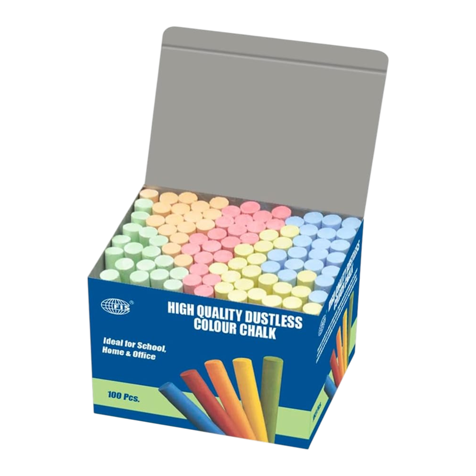 FIS Dustless Blackboard Chalks - Pack of 100