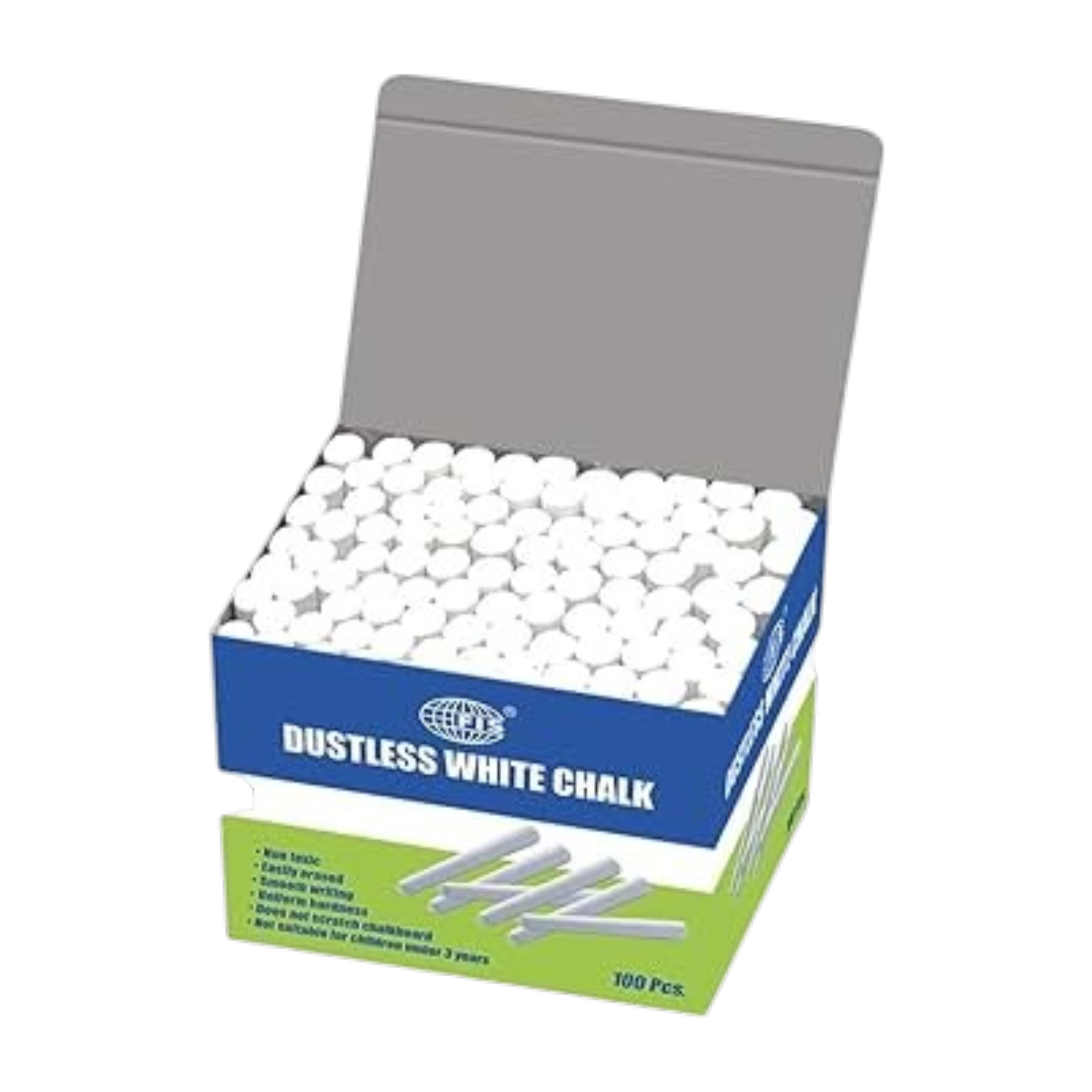 FIS Dustless Blackboard Chalks - Pack of 100