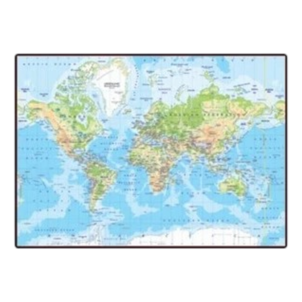 FIS Desk Blotter Pad with World Map - 44x57 cm