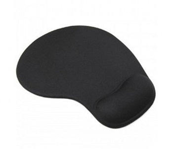 Economy Gel Mouse Pad with Wrist Support - Black