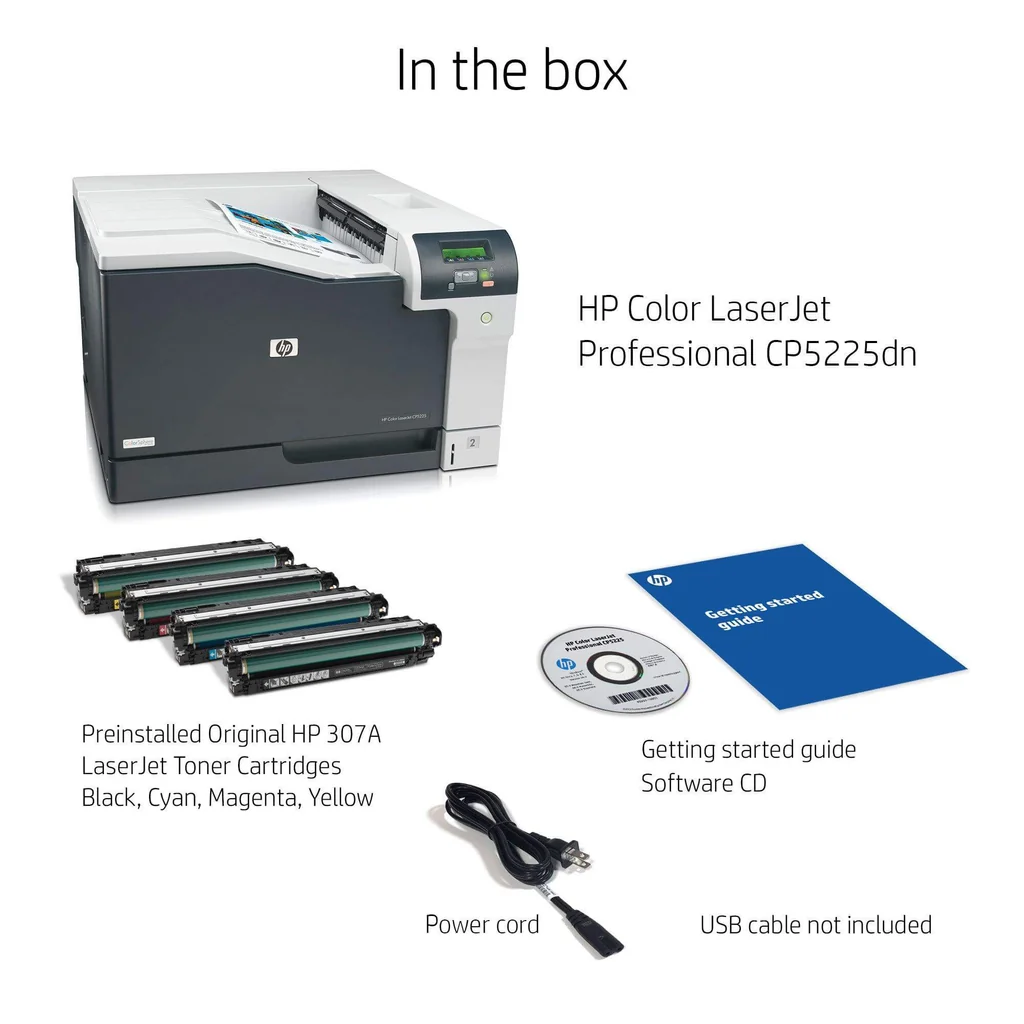 HP Color LaserJet Professional CP5225dn Auto-Duplex A3 Printer
