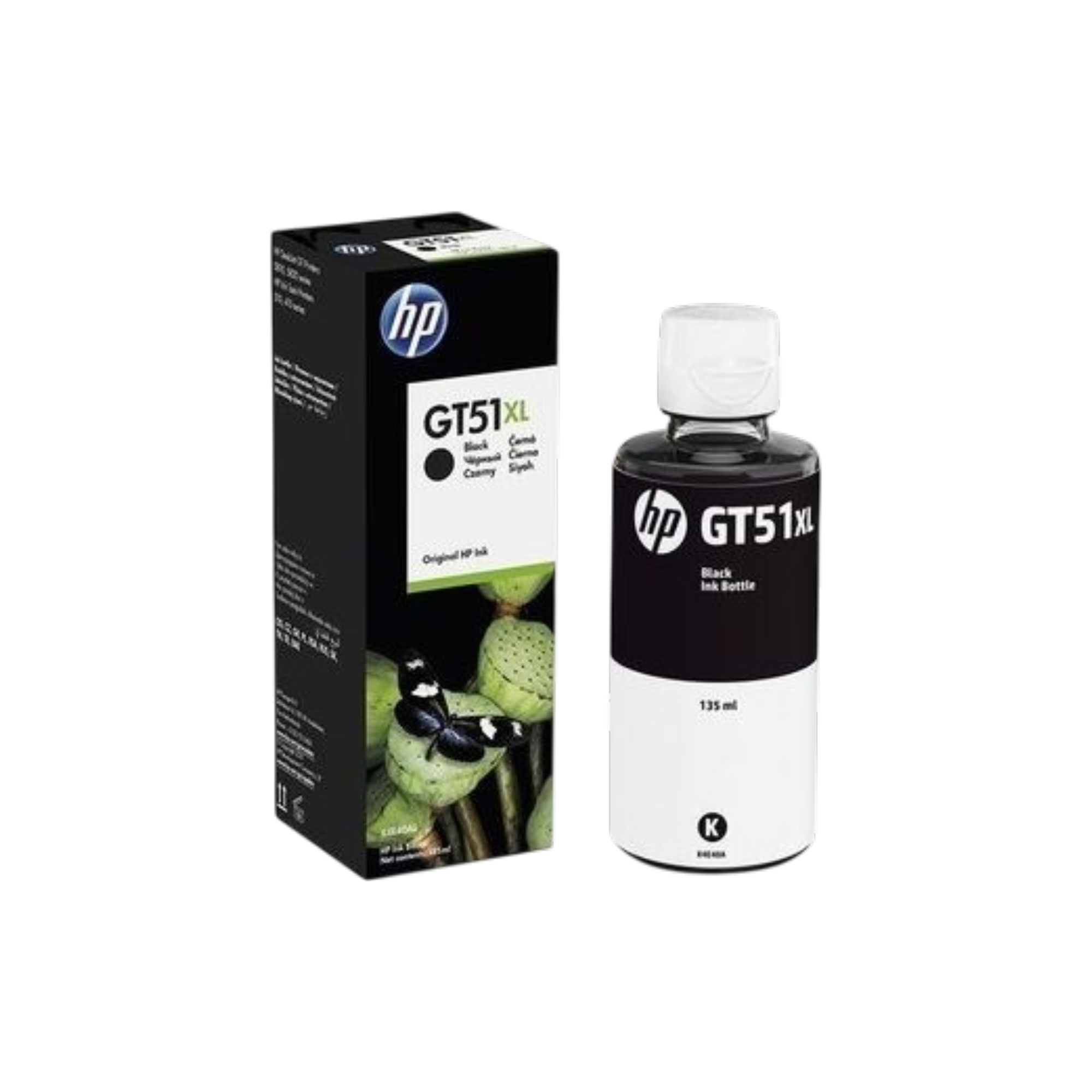 HP GT53XL & GT52 Ink Bottles
