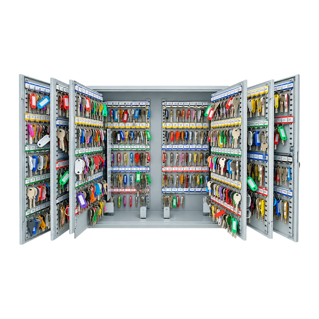 Steel Lockable Key Cabinet - 600 Keys Capacity (730 x 550 x 205 mm)