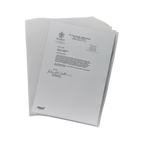 Clear A4 Plastic L-Shape Folder