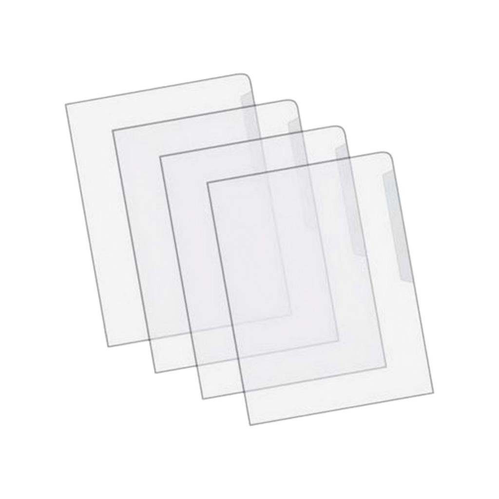 Clear A4 Plastic L-Shape Folder