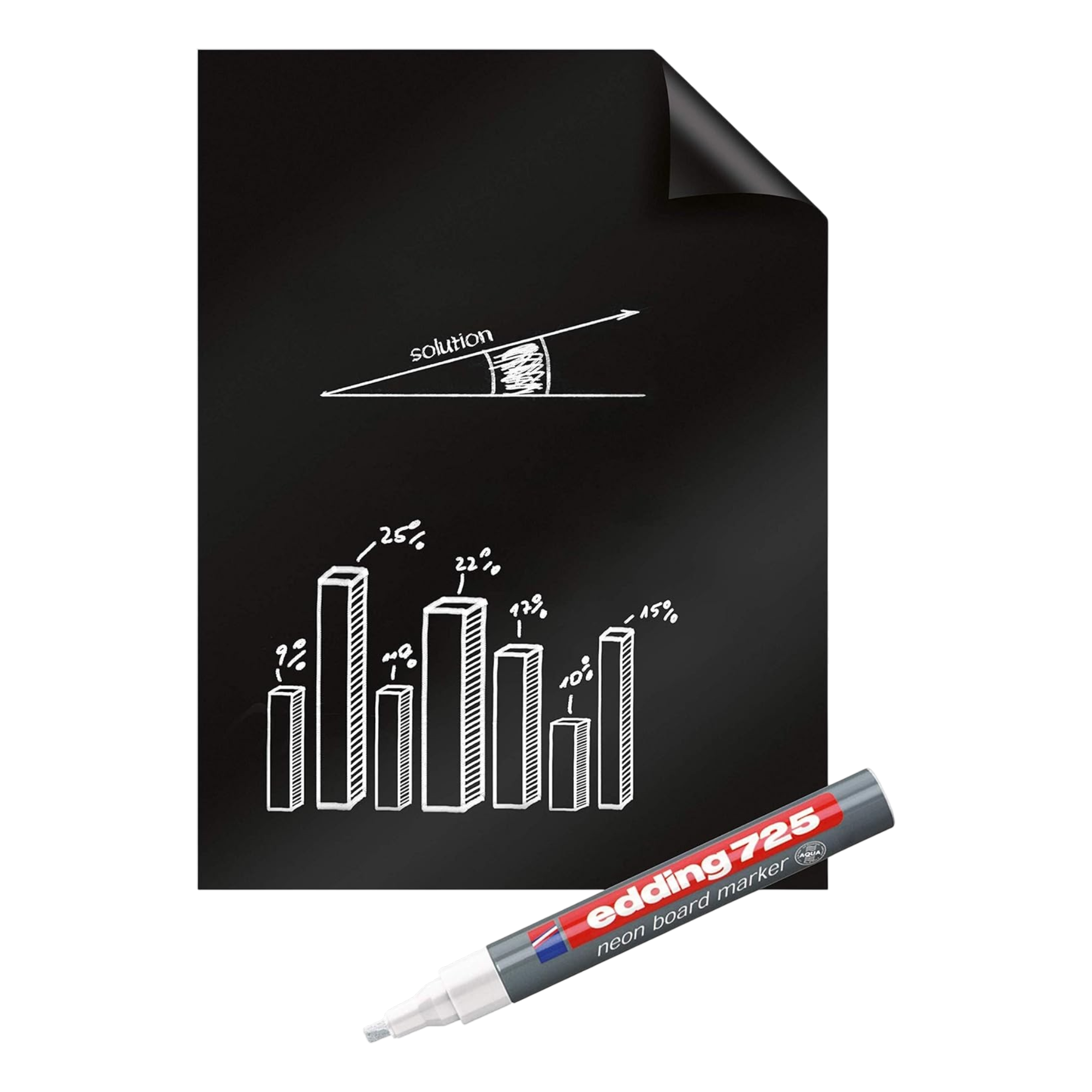 Legamaster Magic-Chart Blackboard - 60 x 80 cm (25 Sheets) - 7-159200