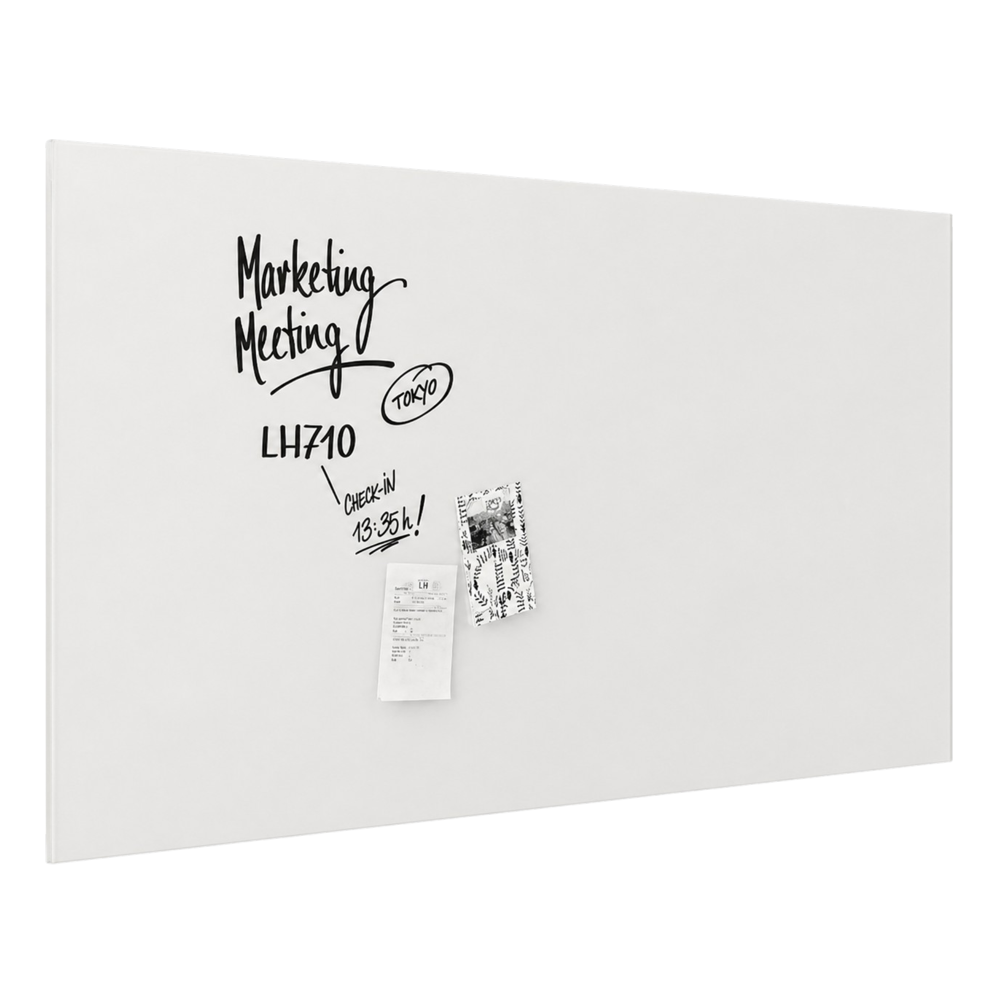 Magnetoplan Design Magnetic Glassboard, White