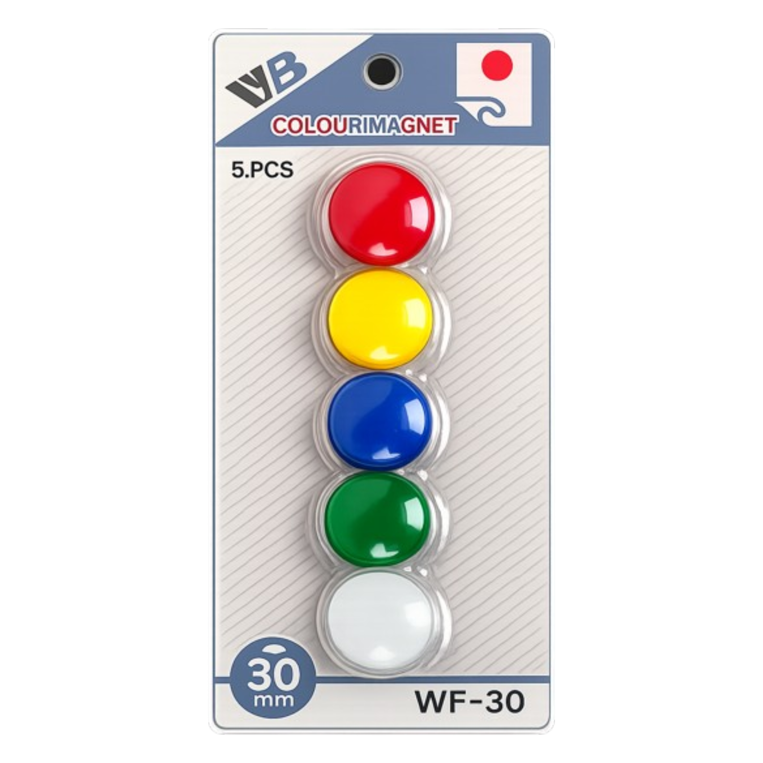 Whiteboard Magnets Assorted Color Set