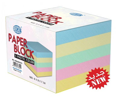 FIS Memo Paper Block Assorted Pastel Colors