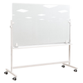 Mobile Glassboards 90 x 120 cm with Stand White