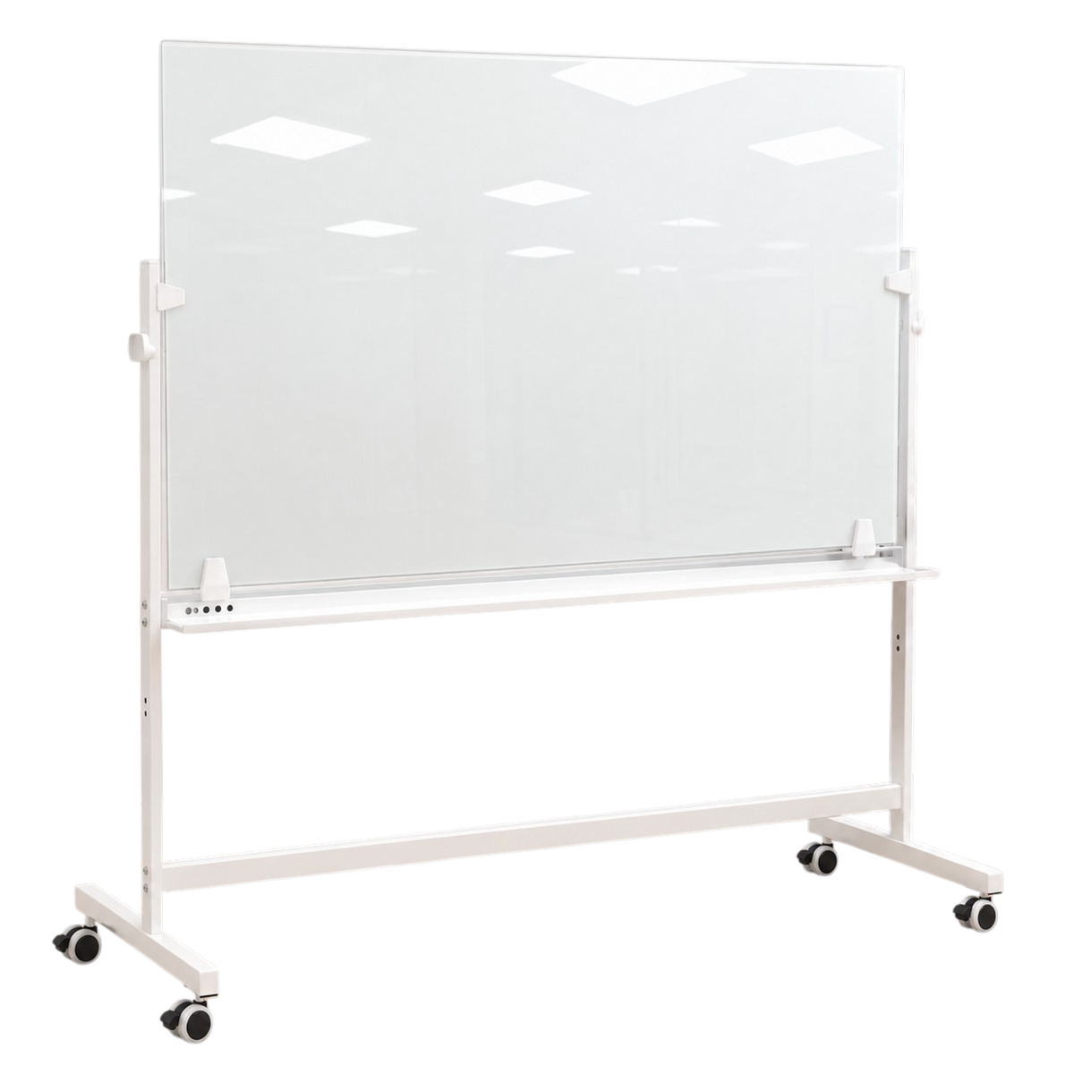 Mobile Glassboards 90 x 120 cm with Stand White