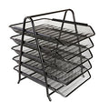 Mesh 5-Tier Letter Tray & Document Organizer