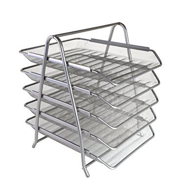 Mesh 5-Tier Letter Tray & Document Organizer