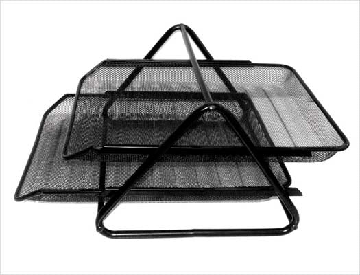 Mesh 2-Tier Letter Tray Front-Loading