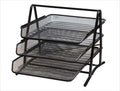 Mesh 3-Tier Letter Tray Front-Loading