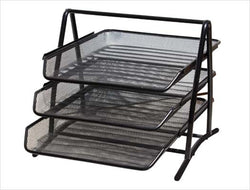 Mesh 3-Tier Letter Tray Front-Loading