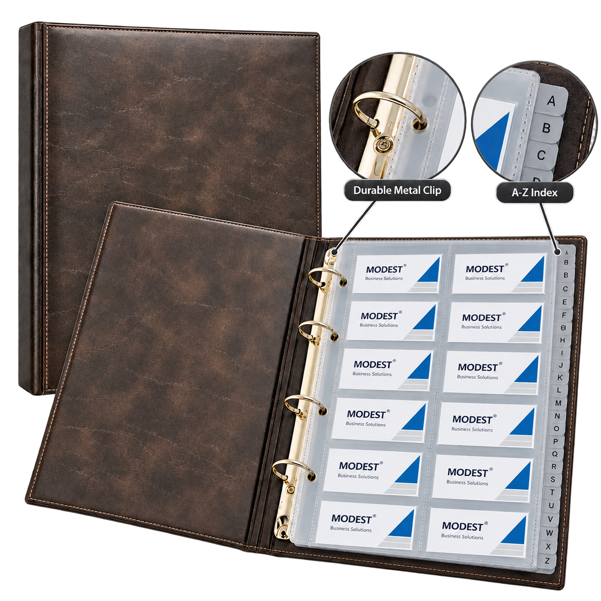 Modest Business Card Holder - 400 Cards Capacity
