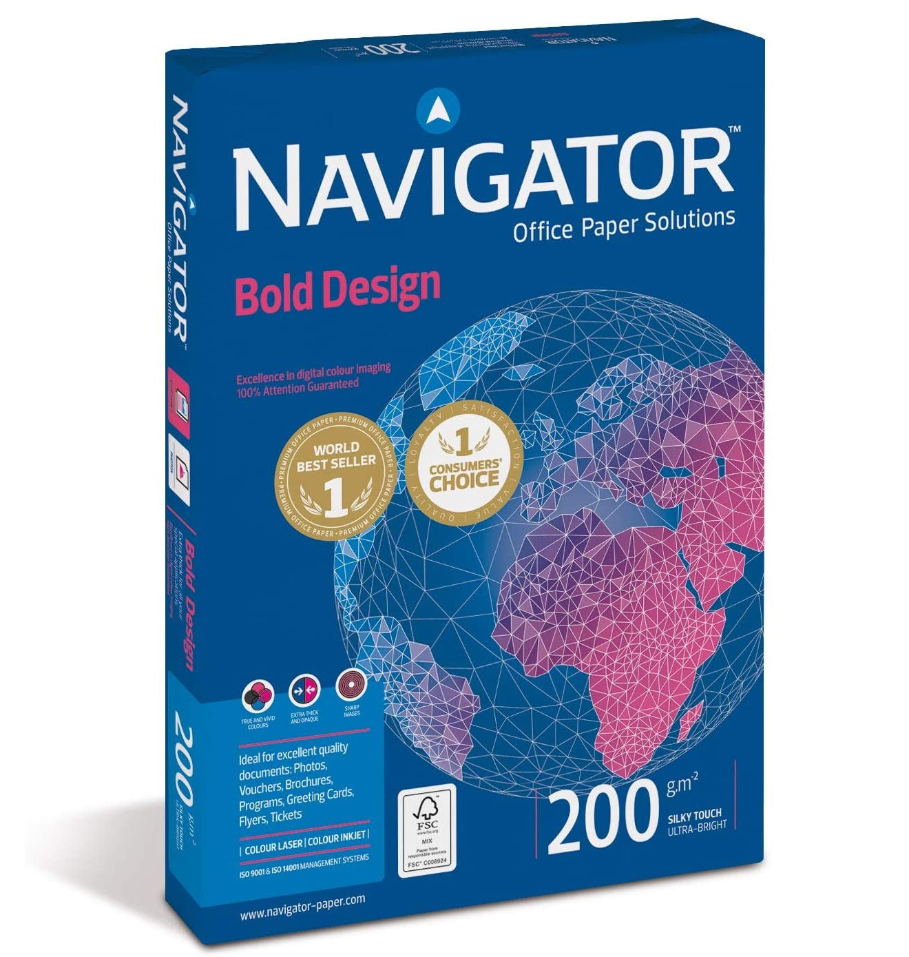 Navigator A4 200gsm White Cardstock Paper – Pack of 150