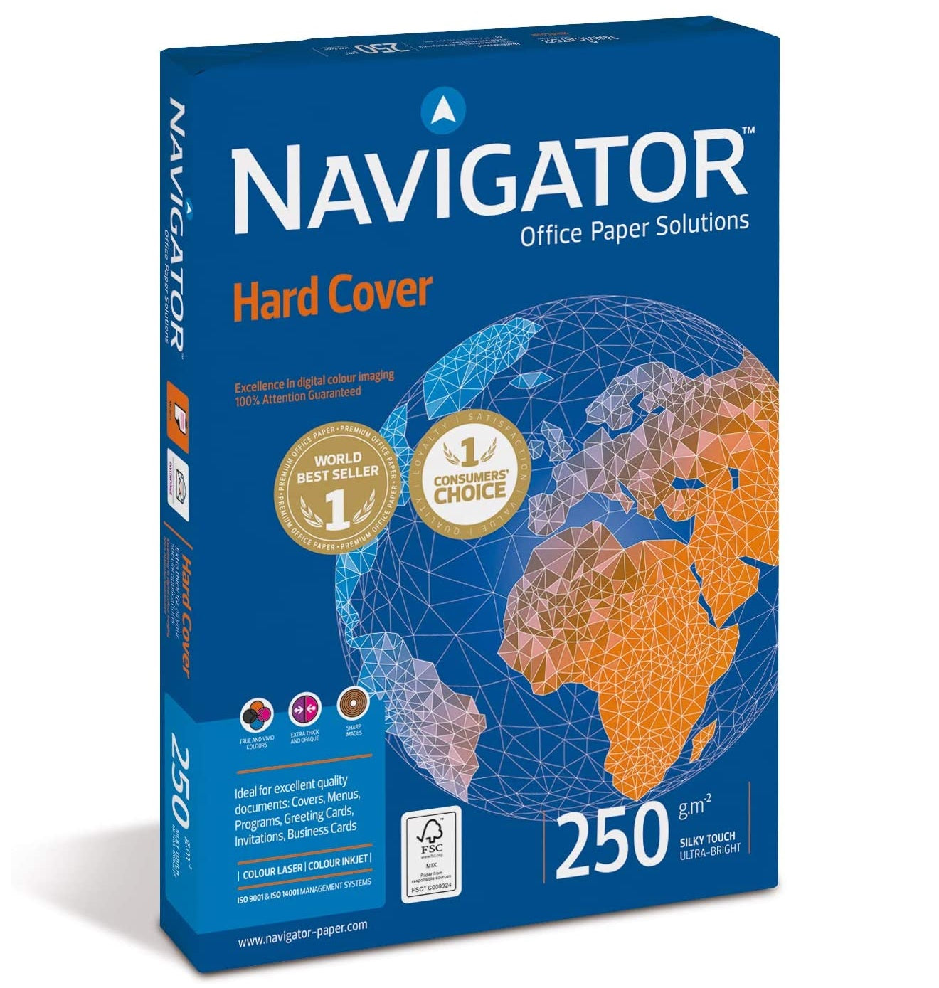 Navigator A4 250gsm White Cardstock Paper – Pack of 125
