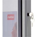 Nobo Enclosed Magnetic Dry-Erase Display Case - 924 x 970 mm (12 x A4) - 1902581