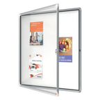 Nobo Enclosed Magnetic Dry-Erase Display Case - 924 x 970 mm (12 x A4) - 1902581