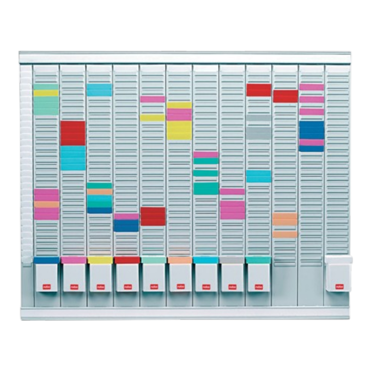 Nobo 32938864 T-Card Professional Planner 12 Columns 32 Slots