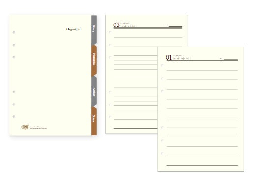 FIS Organizer Refill Sheets A5 - 6 Hole Punched